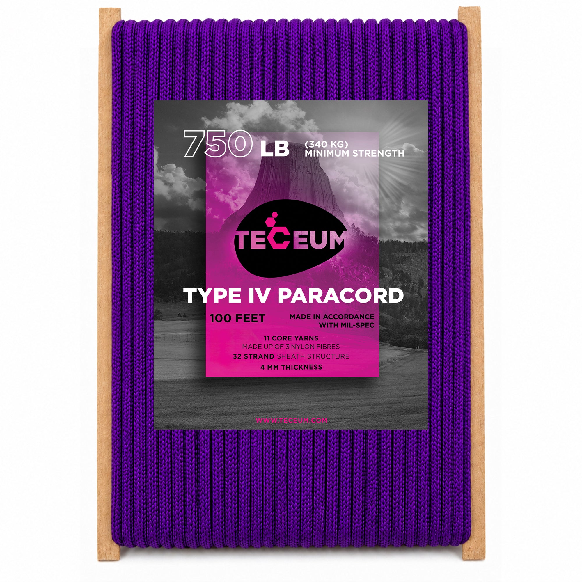 Paracord IV 750 Indigo – 100 ft - image 1