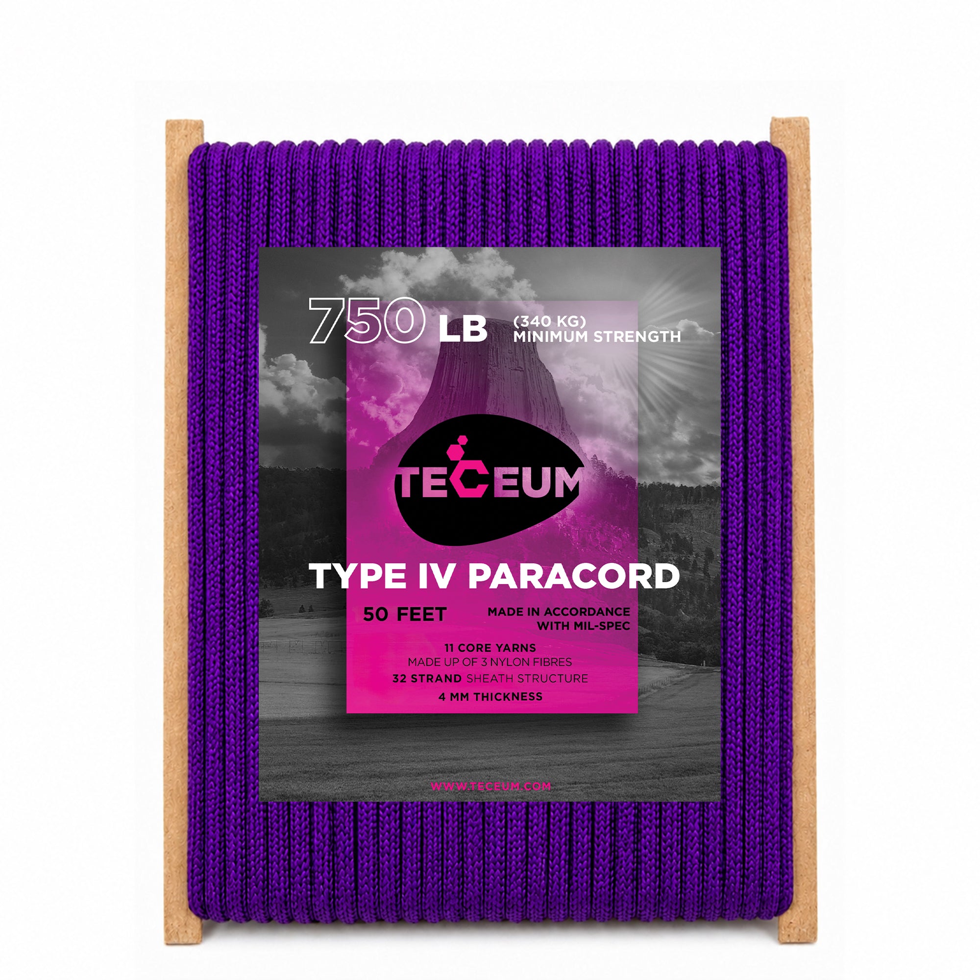 Paracord IV 750 Indigo – 50 ft - image 1
