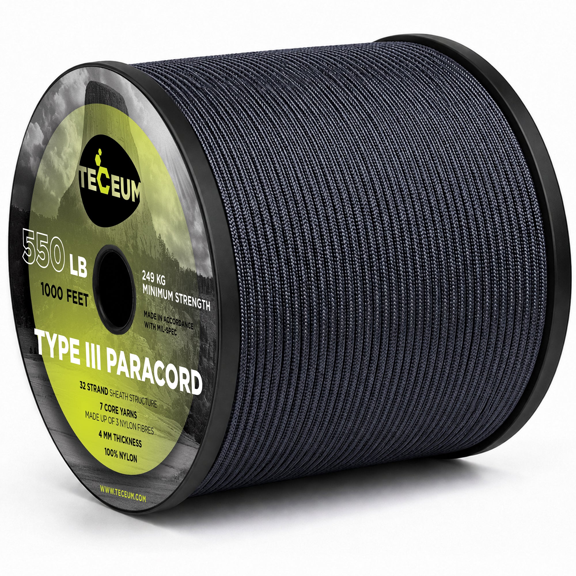 Paracord III 550 Navy Blue – 1000 ft - image 1
