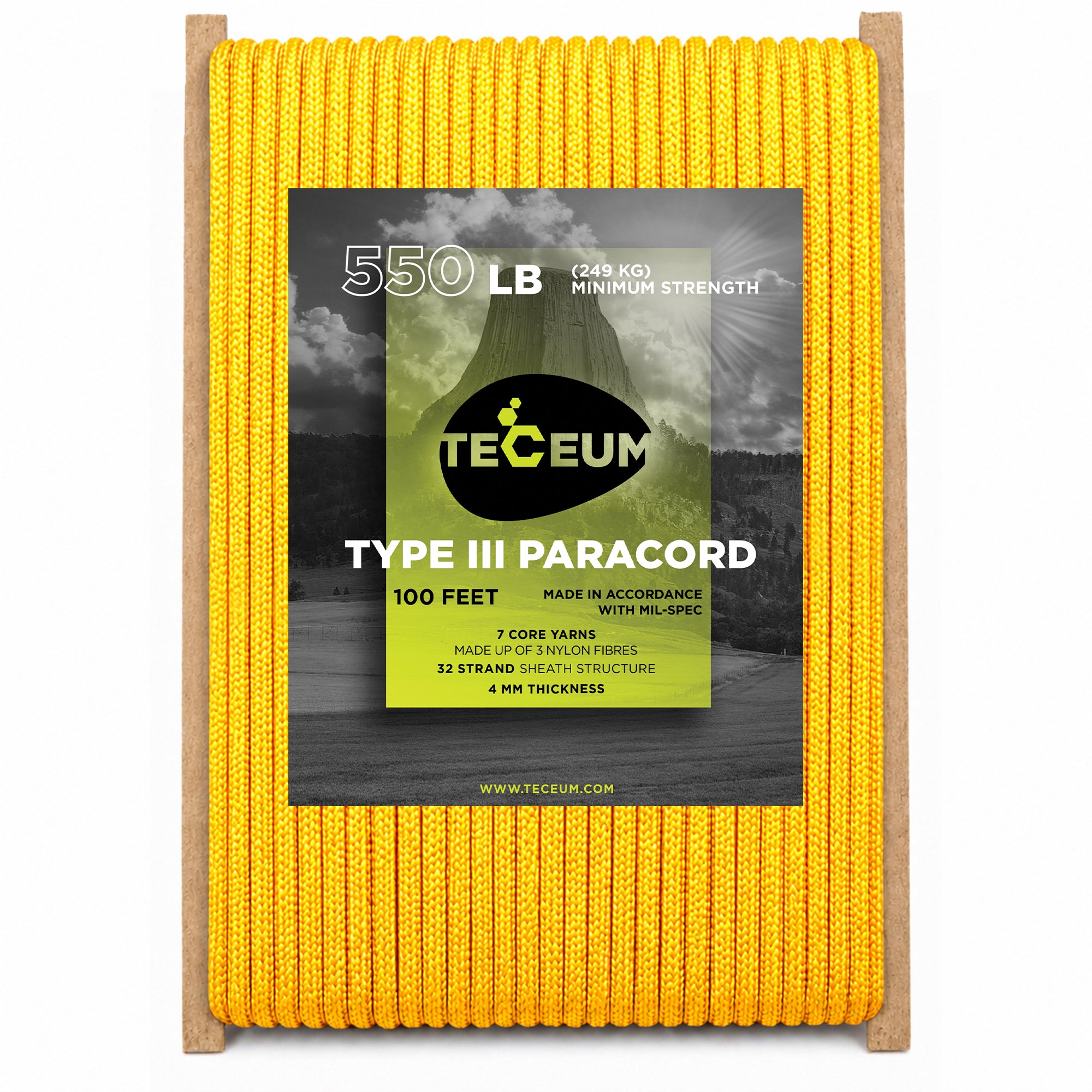 Paracord III 550 Orange – 100 ft - image 1