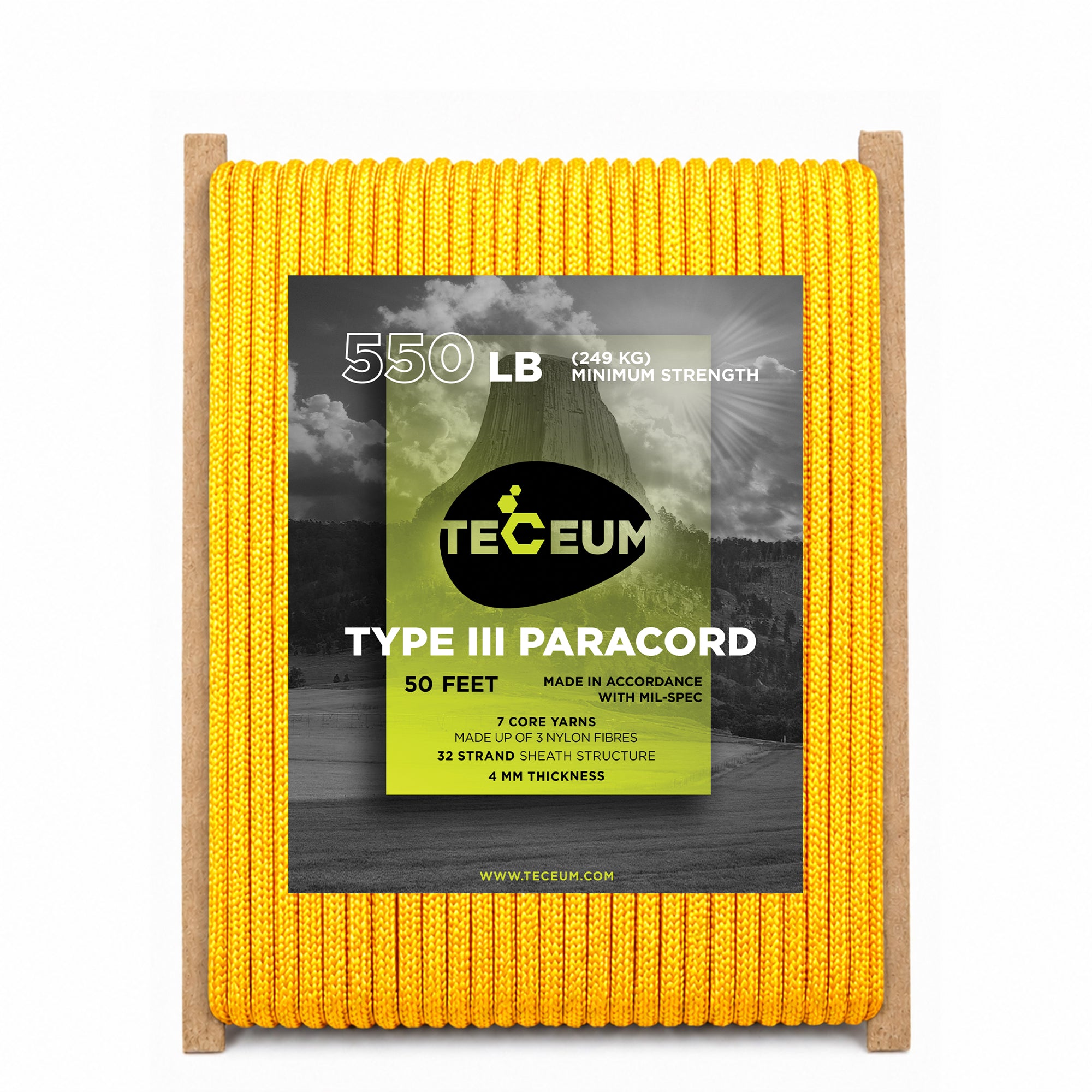 Paracord III 550 Orange – 50 ft - image 1