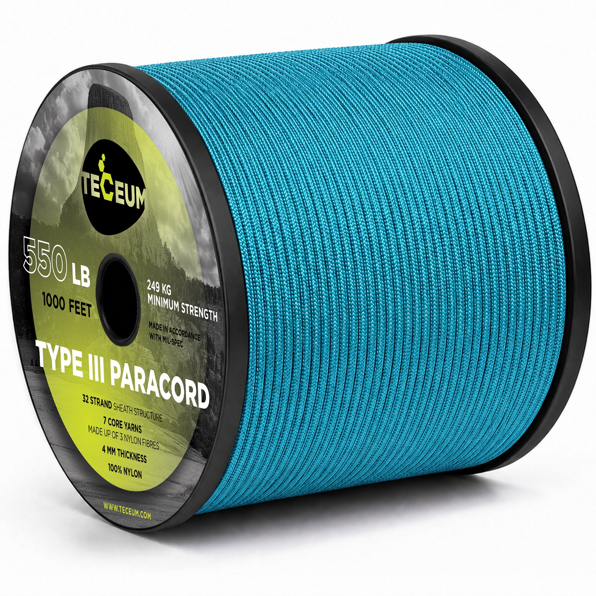 Paracord III 550 Ice Mint – 1000 ft - image 1