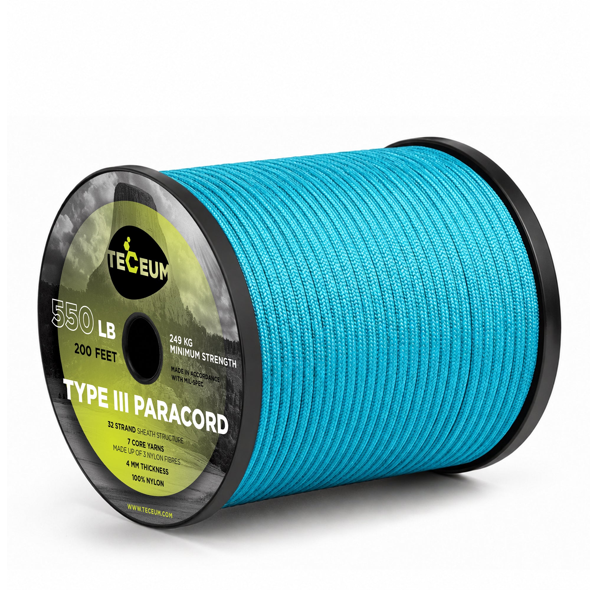 Paracord III 550 Ice Mint – 200 ft - image 1