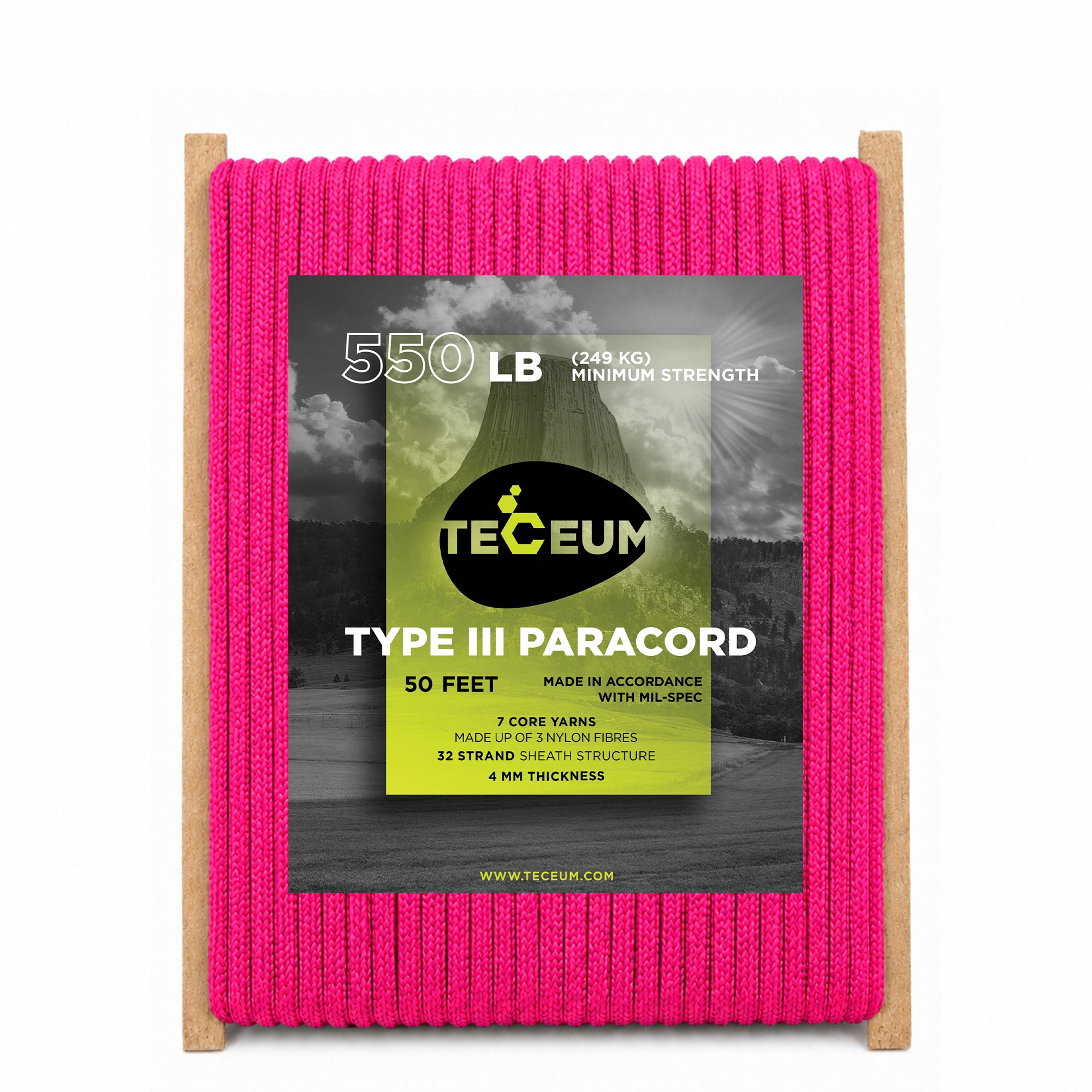 Paracord III 550 Sofit Pink – 50 ft - image 1