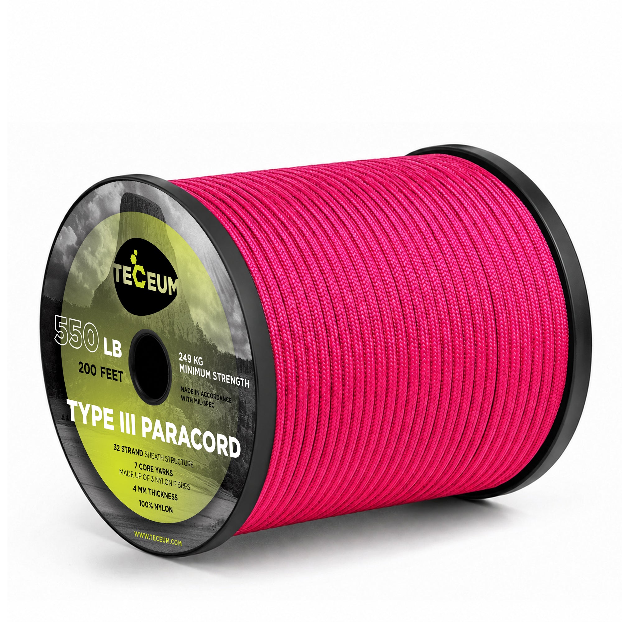 Paracord III 550 Sofit Pink – 200 ft - image 1