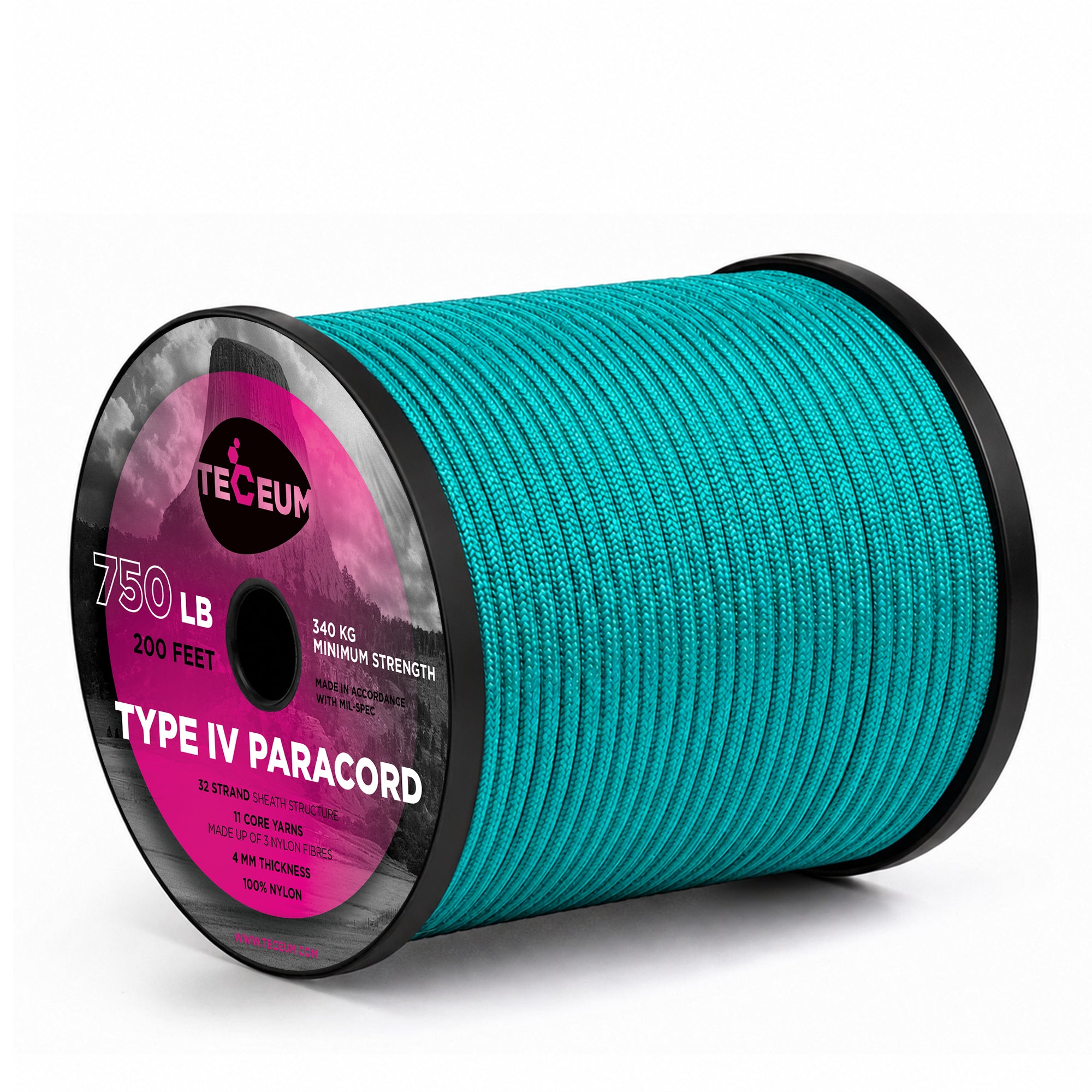 Paracord IV 750 Green Wave – 200 ft - image 1