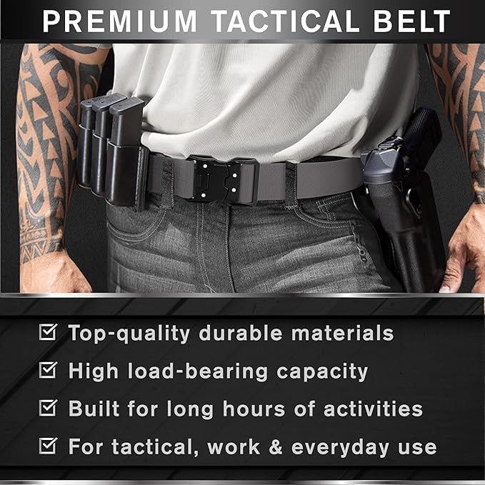 Tactical Belt – Gray – B6 – M - image 2