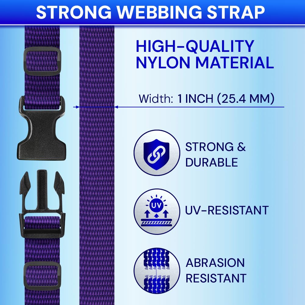 1" Buckles & Strap Kit – Dark Purple – 6 Yards - image 5