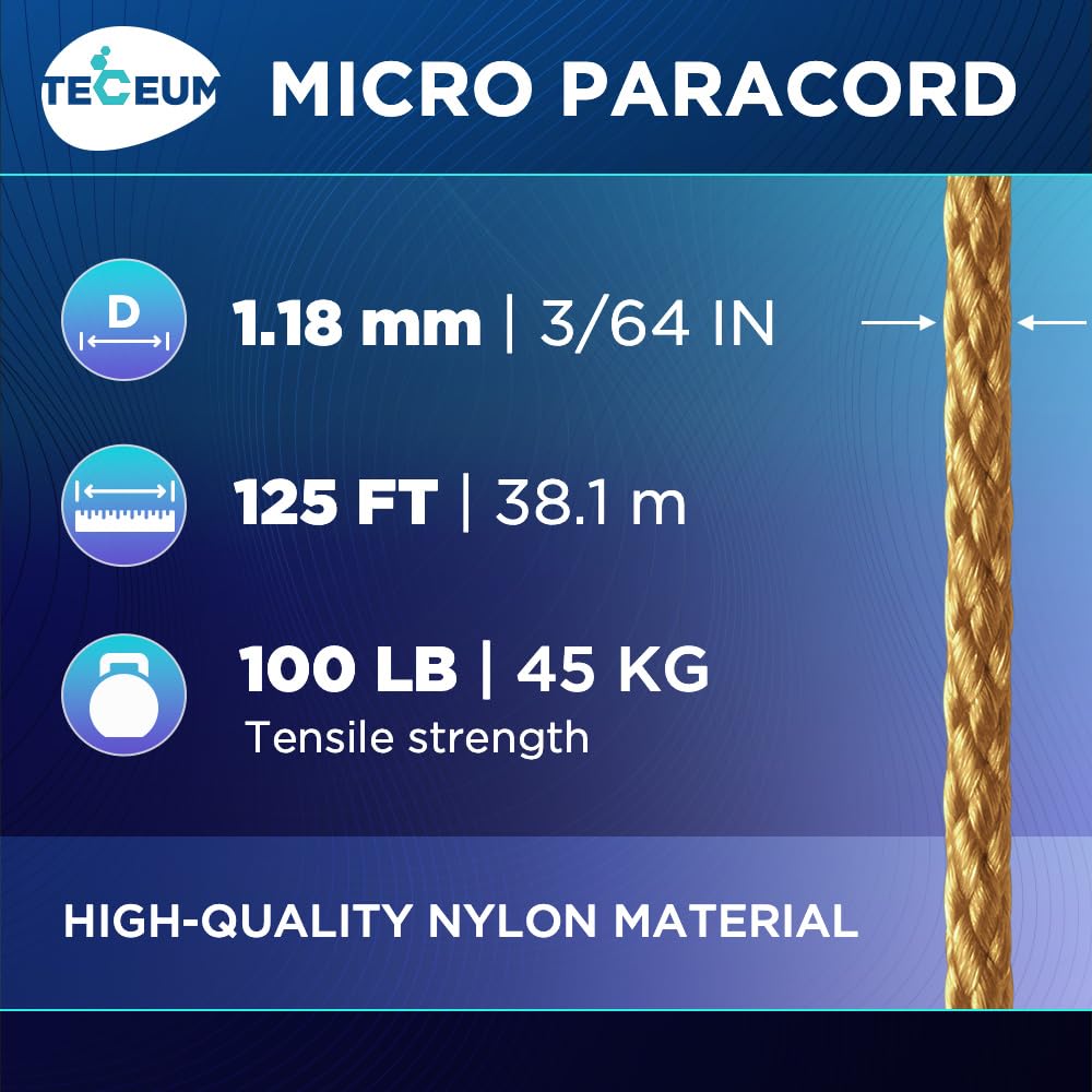 Micro Paracord – Honey Gold – 125 ft - image 2