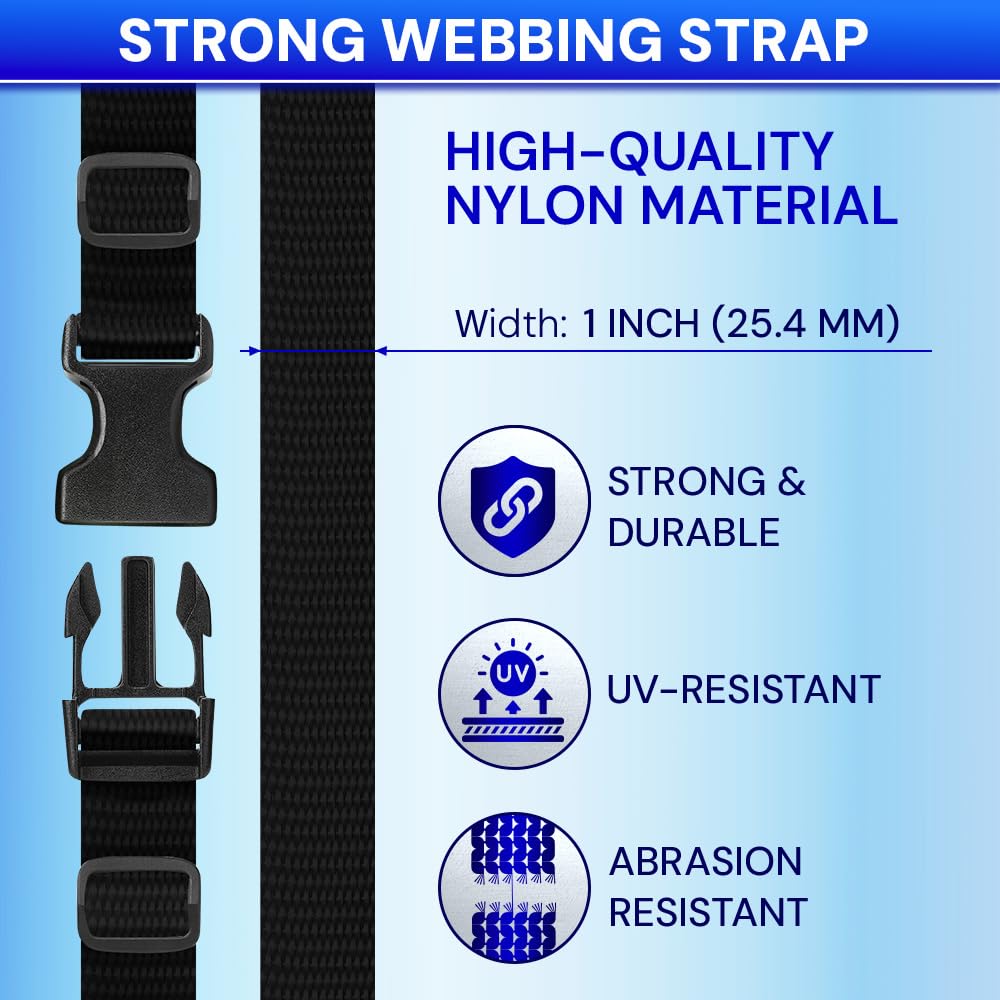 1" Buckles & Strap Kit – Black – 10 Yards - image 5