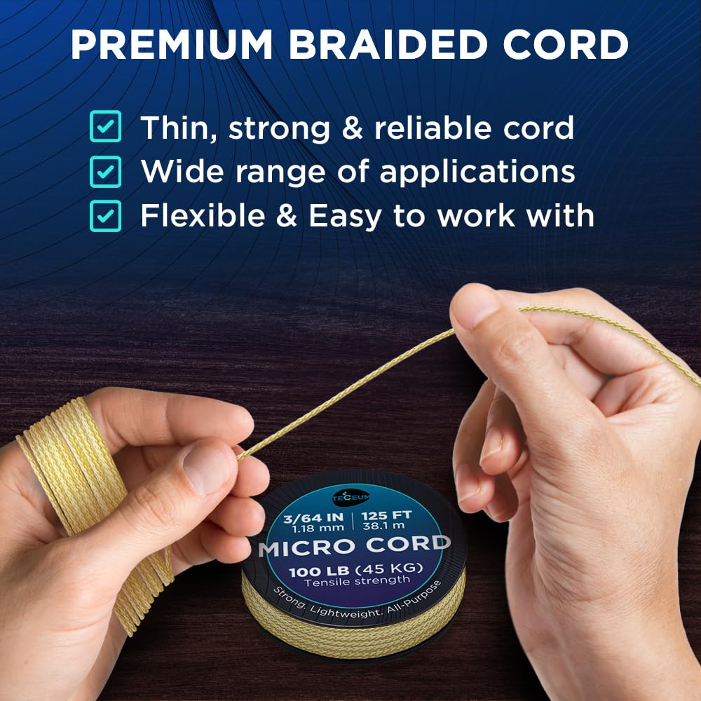 Micro Paracord – Golden Sand – 125 ft - image 3