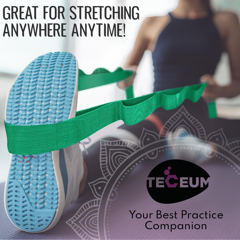 PT Stretching Loop Straps – Polycotton – Green – 1” - image 8