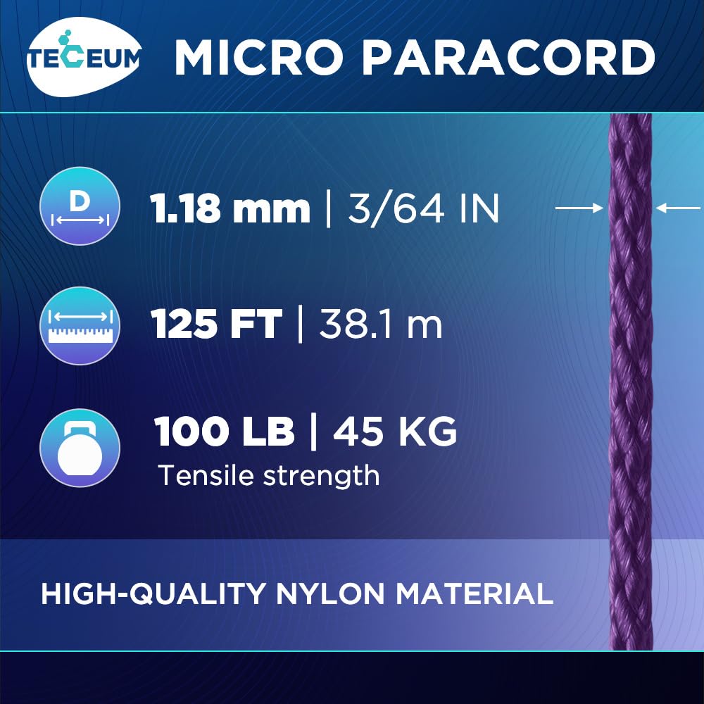 Micro Paracord – Indigo – 125 ft - image 2