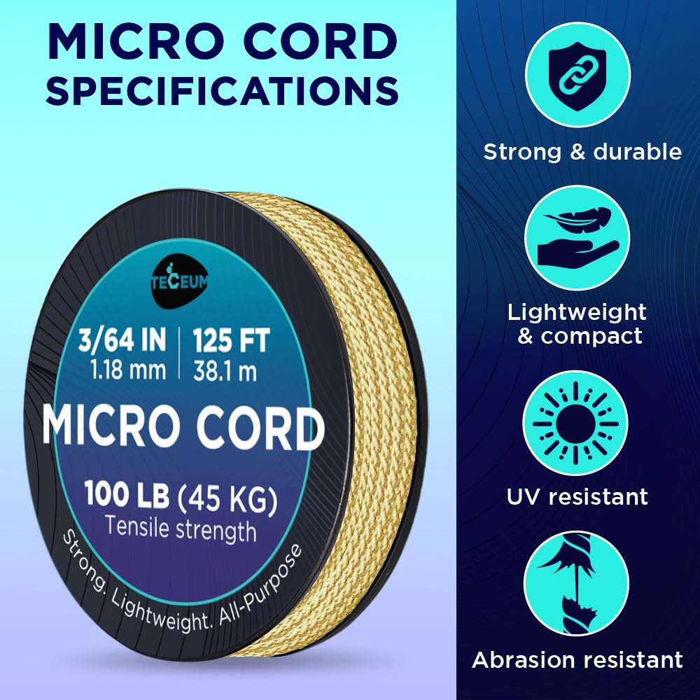 Micro Paracord – Golden Sand – 125 ft - image 4