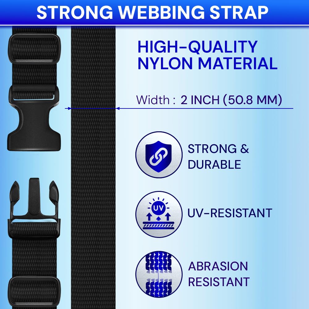 2" Buckles & Strap Kit – Black – 6 Yards - image 5