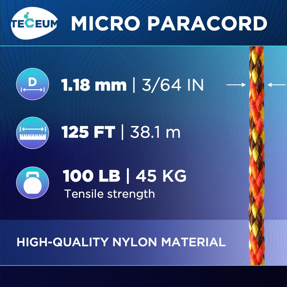 Micro Paracord – Fireball – 125 ft - image 2