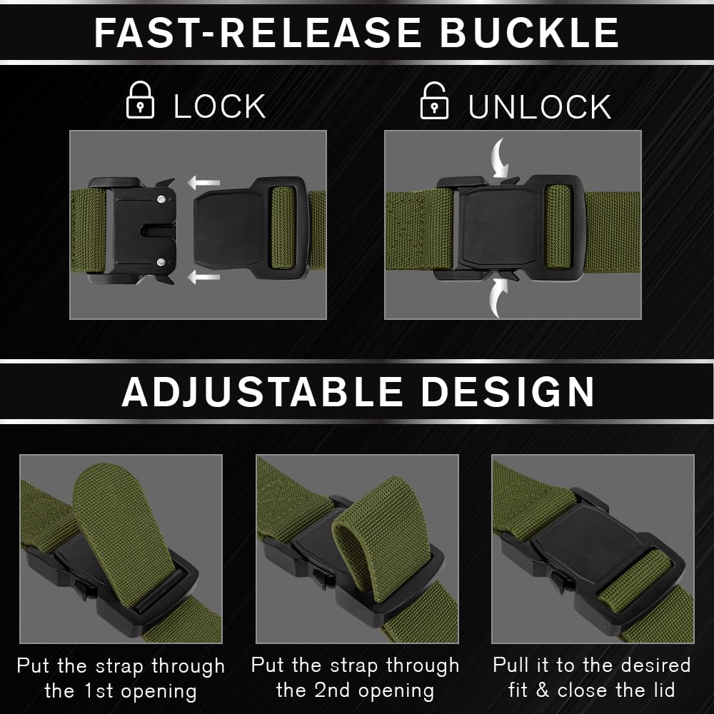 Tactical Belt – Green – B5 – M - image 5