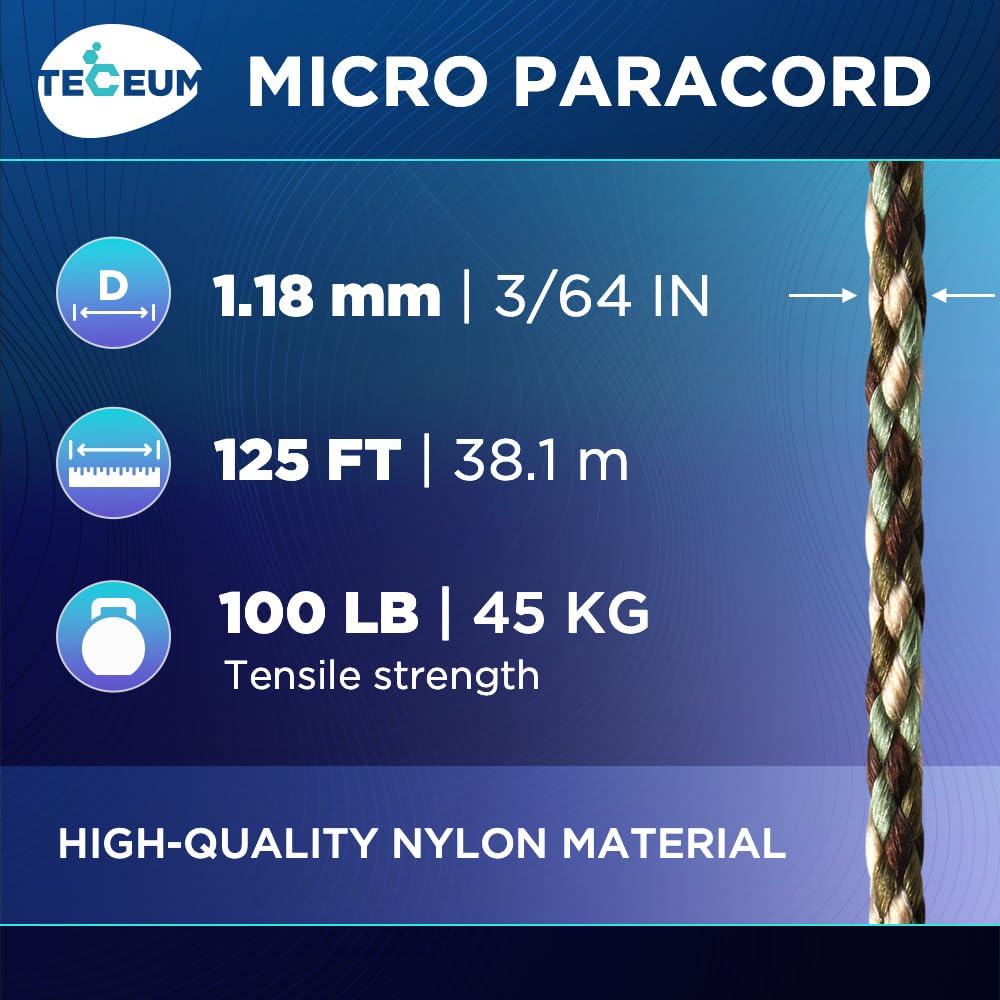 Micro Paracord – Camo – 125 ft - image 2