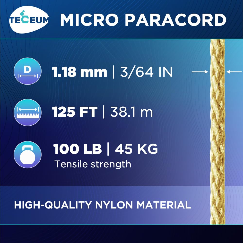 Micro Paracord – Golden Sand – 125 ft - image 2