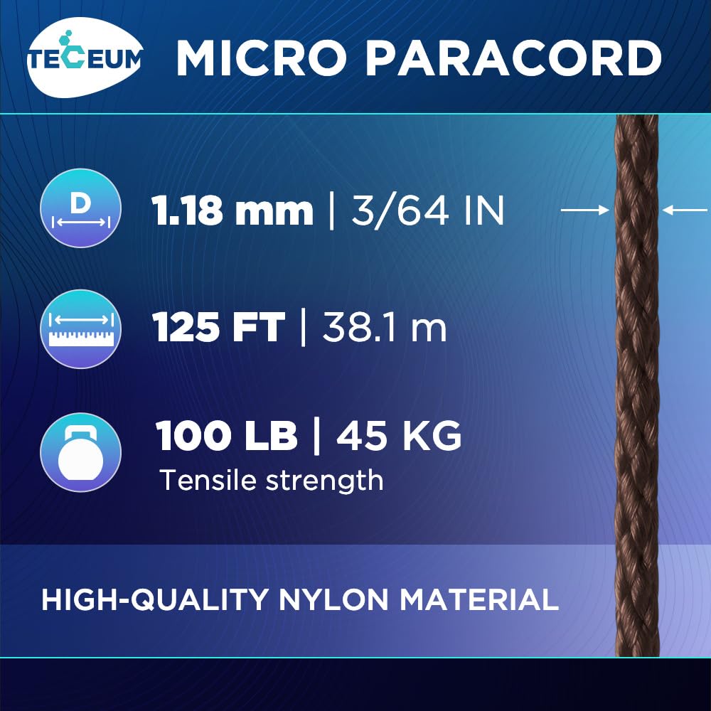 Micro Paracord – Chocolate – 125 ft - image 2