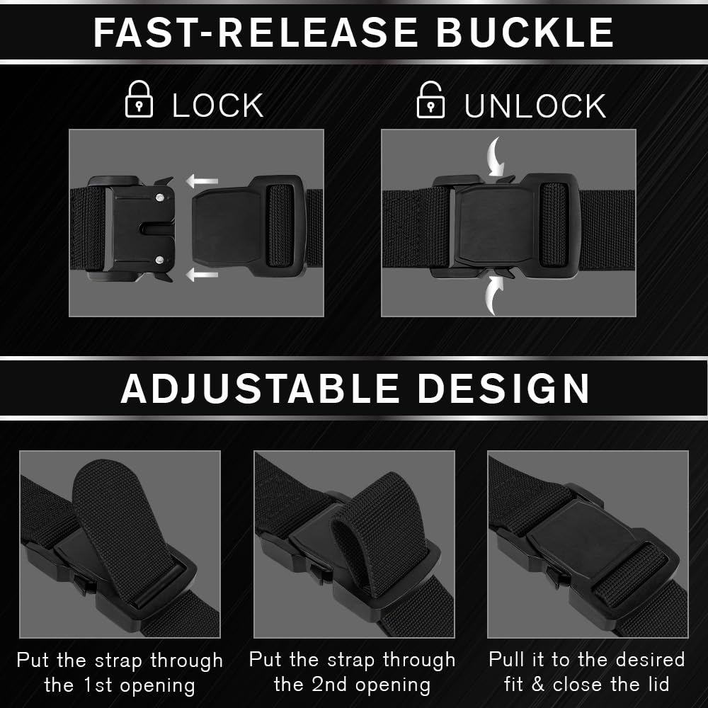 Tactical Belt – Black – B5 – L - image 6