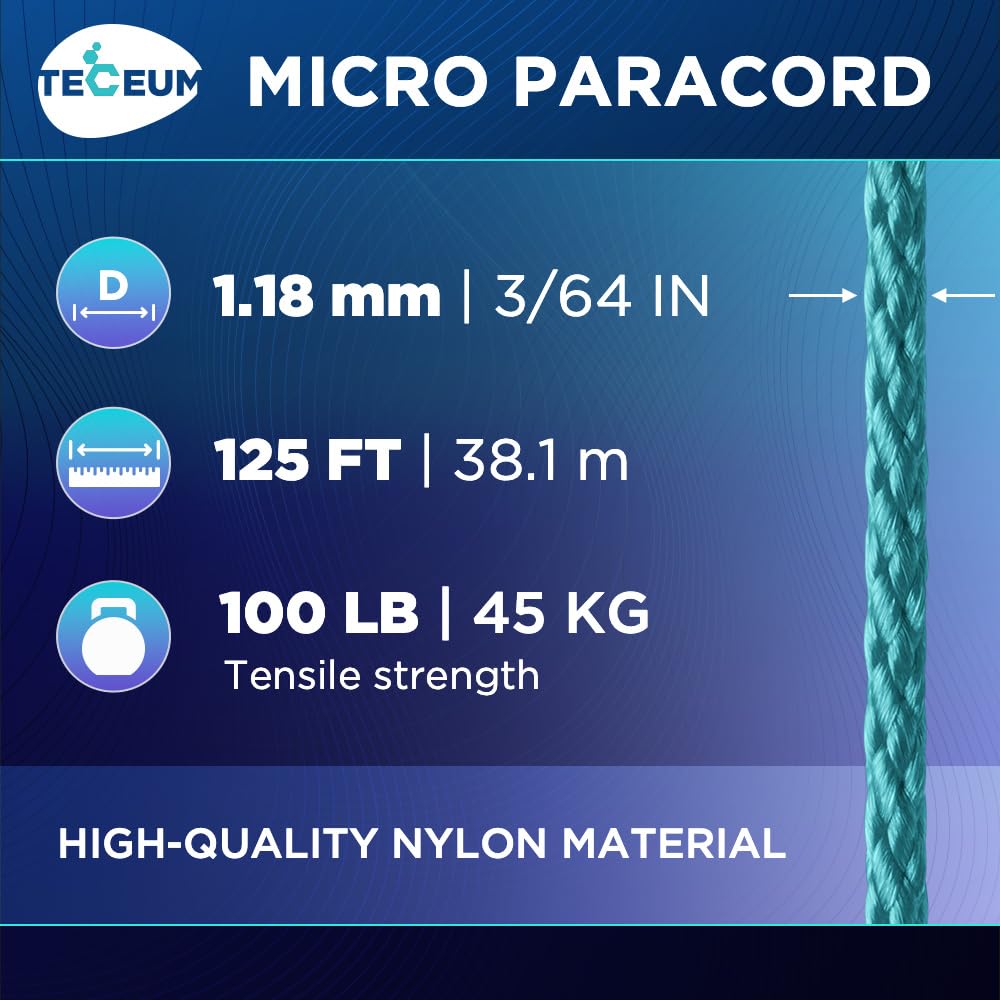 Micro Paracord – Green Wave – 125 ft - image 2