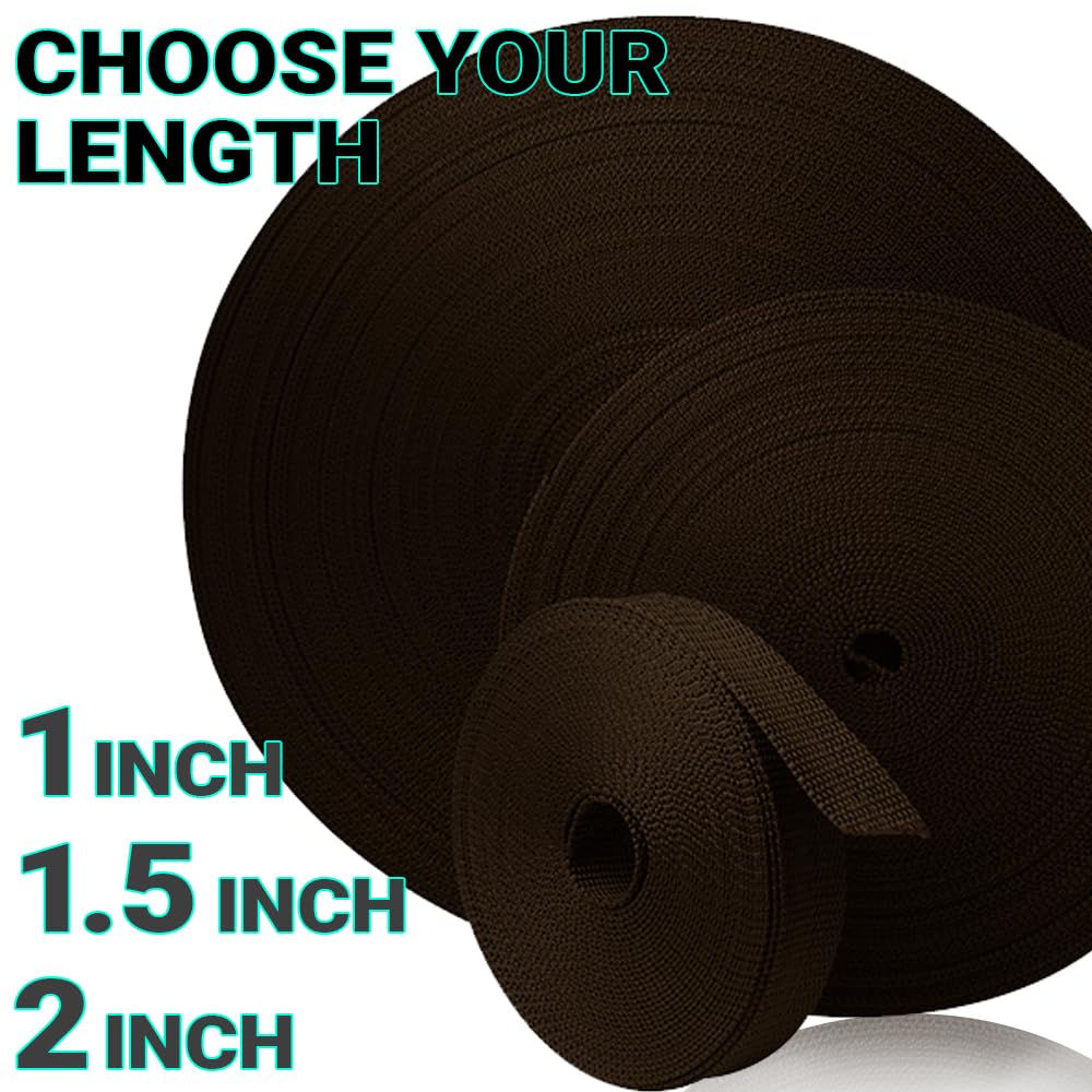 2" Inch Webbing – Dark Chocolate – 25 Yards - image 9