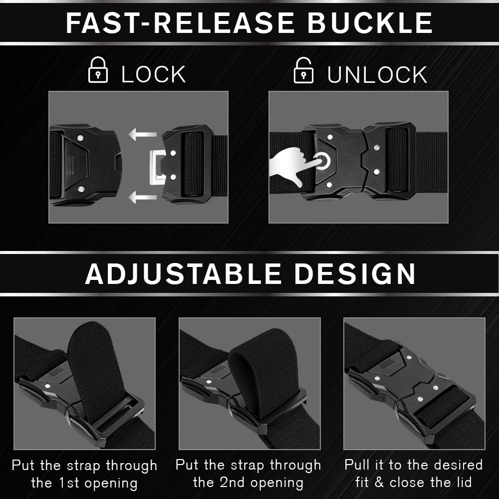 Tactical Belt – Black – B6 – S - image 6