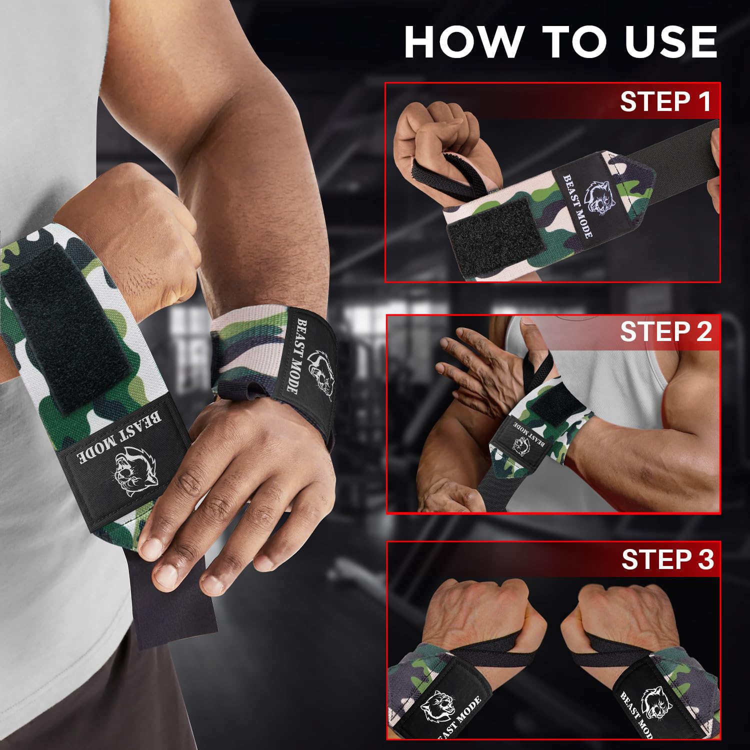 Wrist Wraps – Arms on Fire – Camo – 18 - image 7