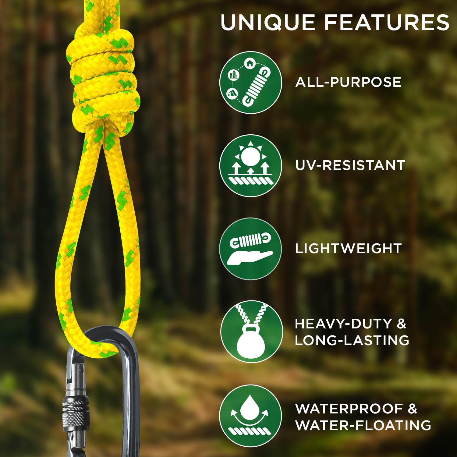 Rope Polypropylene 1/4" 150 ft Neon Mix - image 4