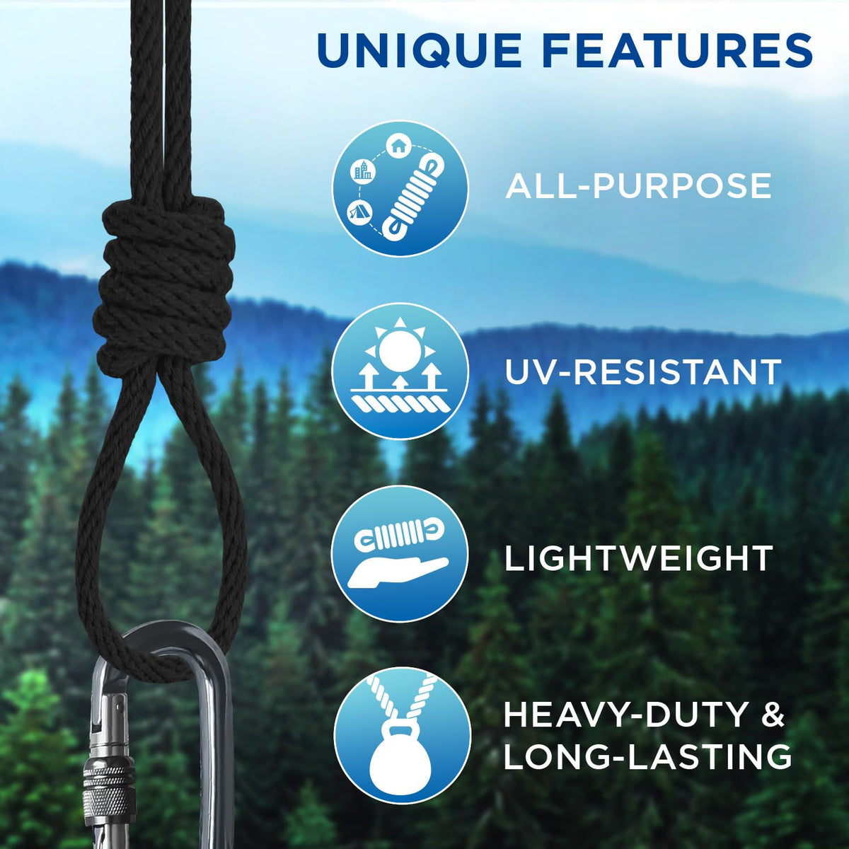 Rope Cotton 3/16" 300 feet Black - image 4