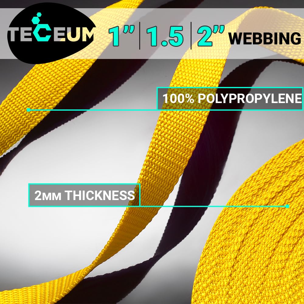 1 Inch Webbing – Honey Yellow – 10 Yards - image 2
