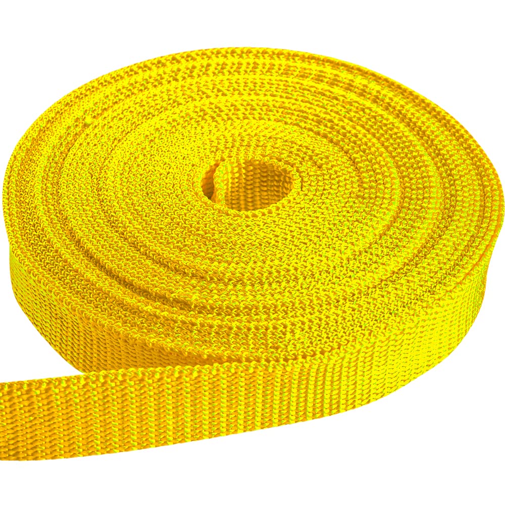 1 Inch Webbing – Honey Yellow – 10 Yards - image 1