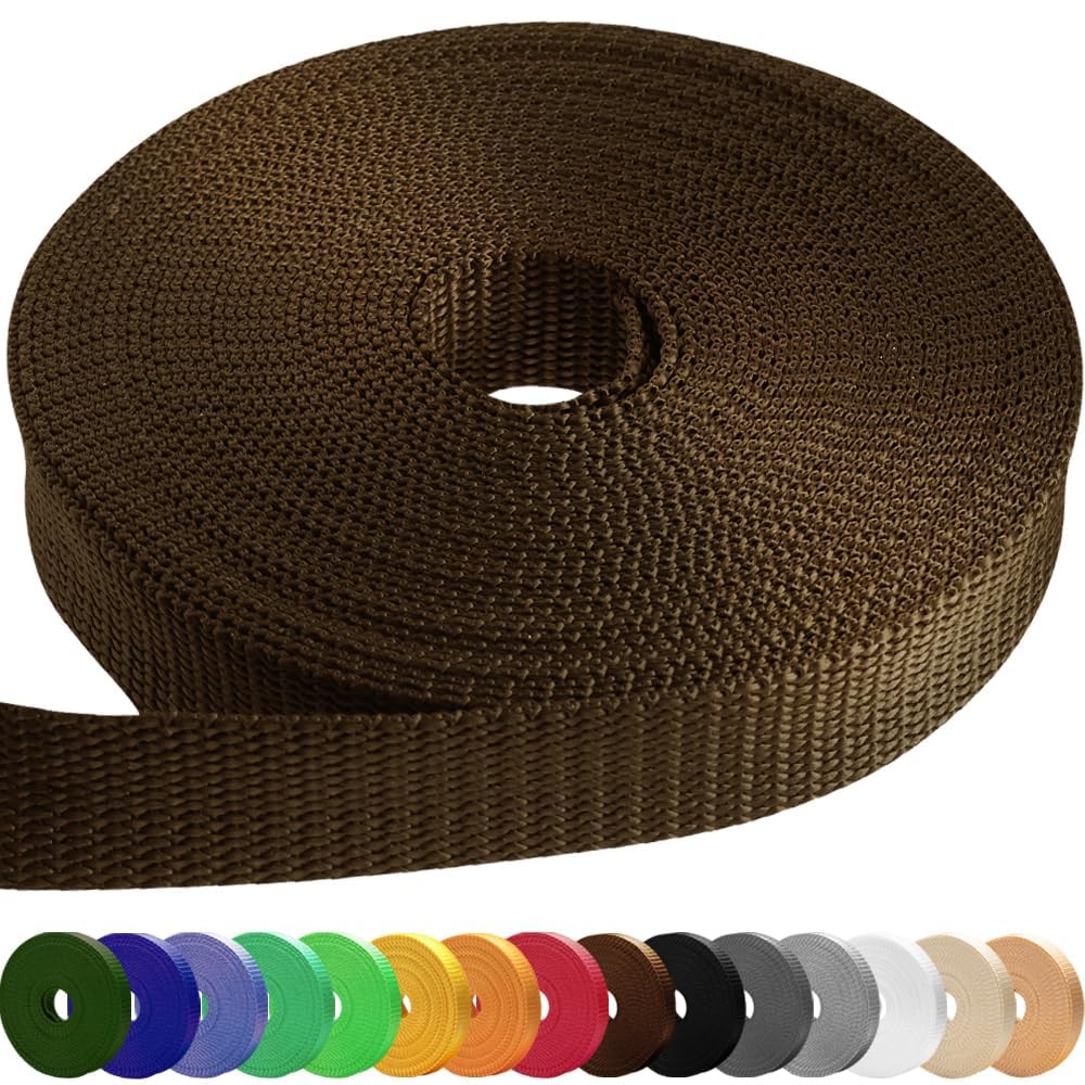 1.5" Inch Webbing – Brown – 50 Yards - image 1