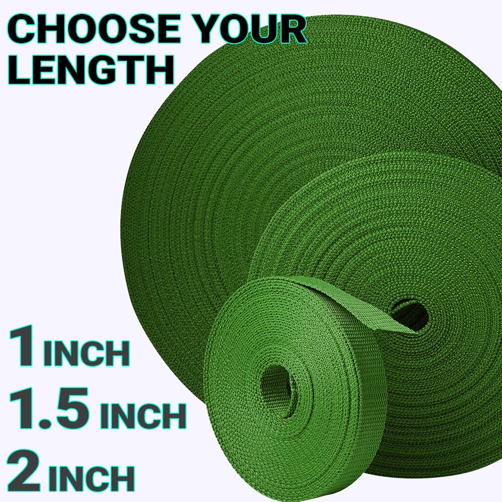 1 Inch Webbing – Hunter Green – 10 Yards - image 7