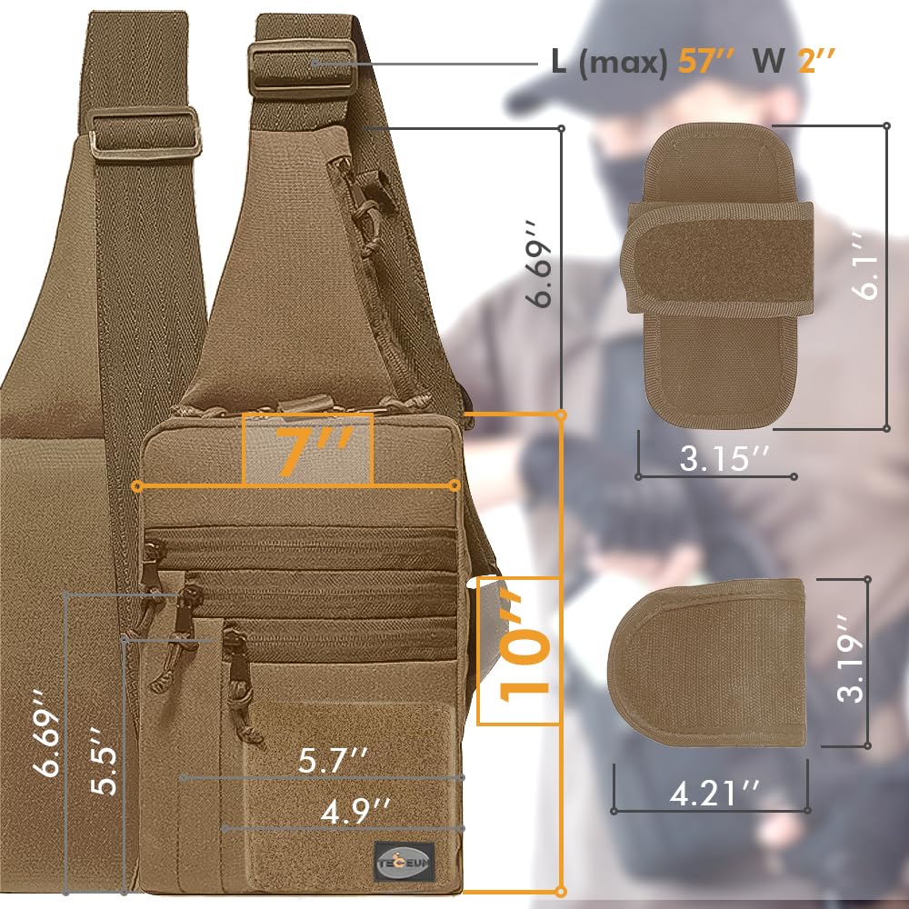 Tactical Bag with Patch - Coyote - image 4