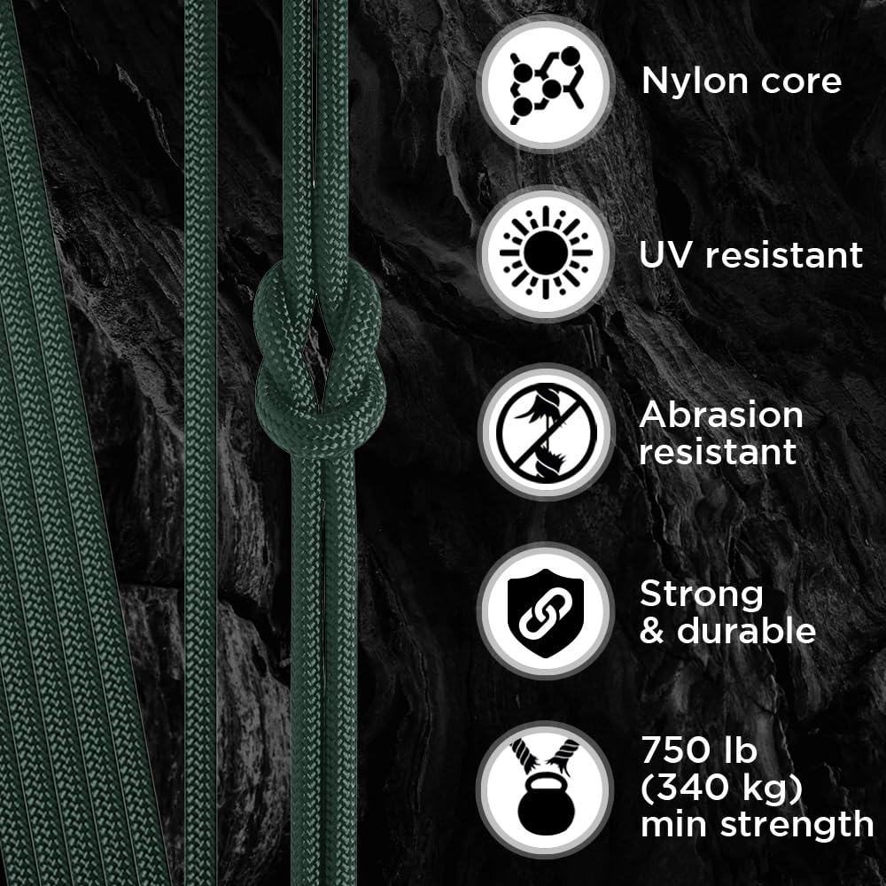 Paracord IV 750 Dark Emerald Green – 100 ft - image 3