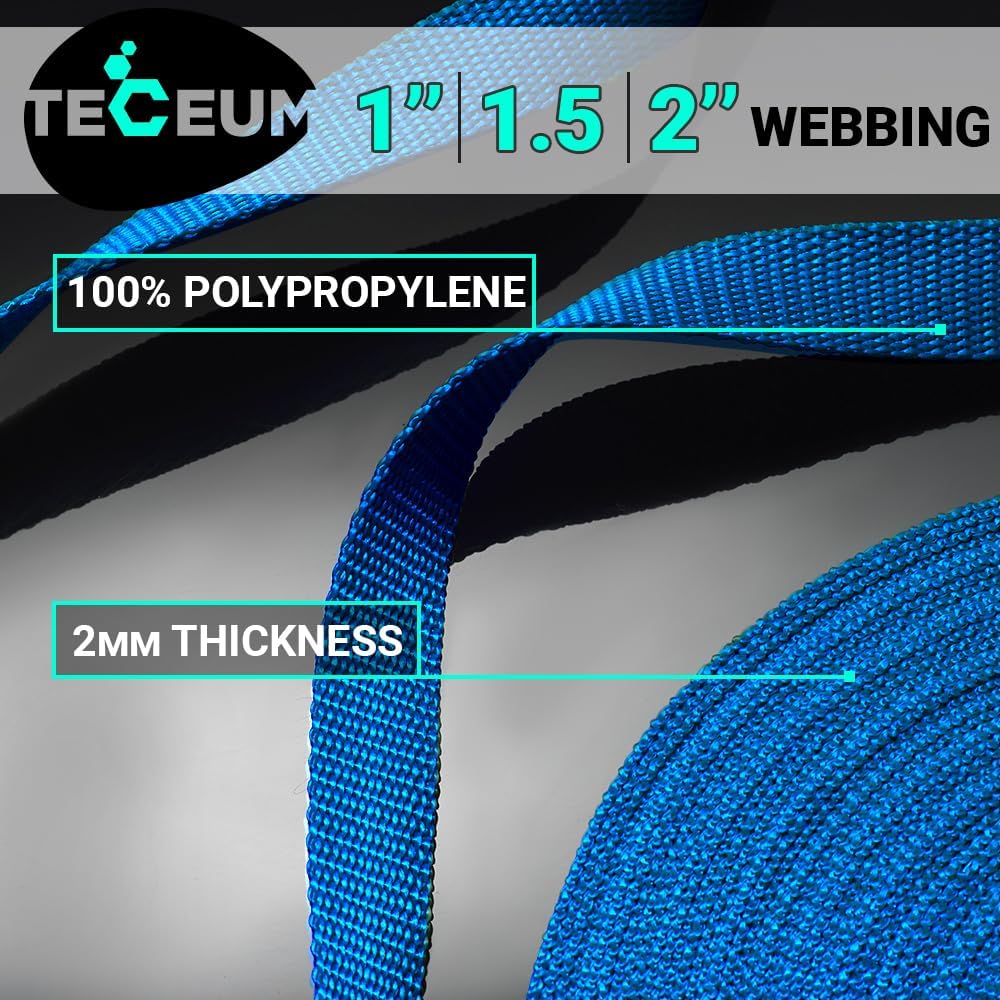 1 Inch Webbing – Simple Blue – 10 Yards - image 2