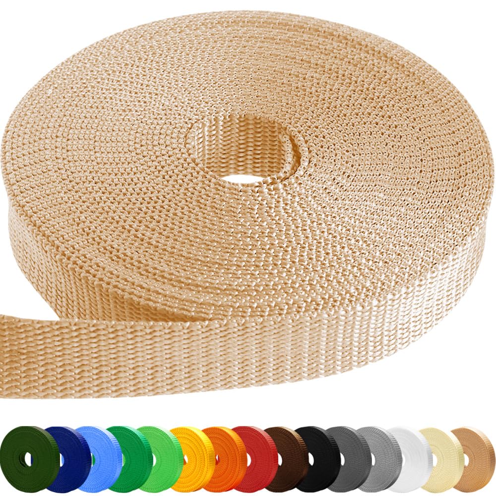 1.5" Inch Webbing – Champagne (prev. Cream) – 50 Yards - image 1