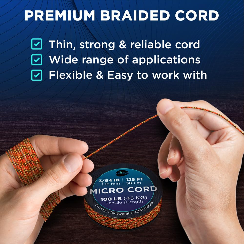 Micro Paracord – Fireball – 125 ft - image 3