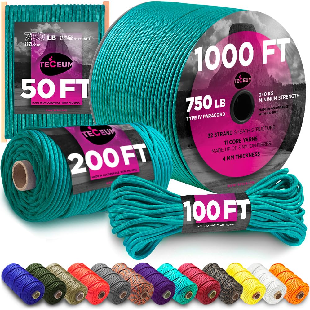 Paracord IV 750 Green Wave – 200 ft - image 1
