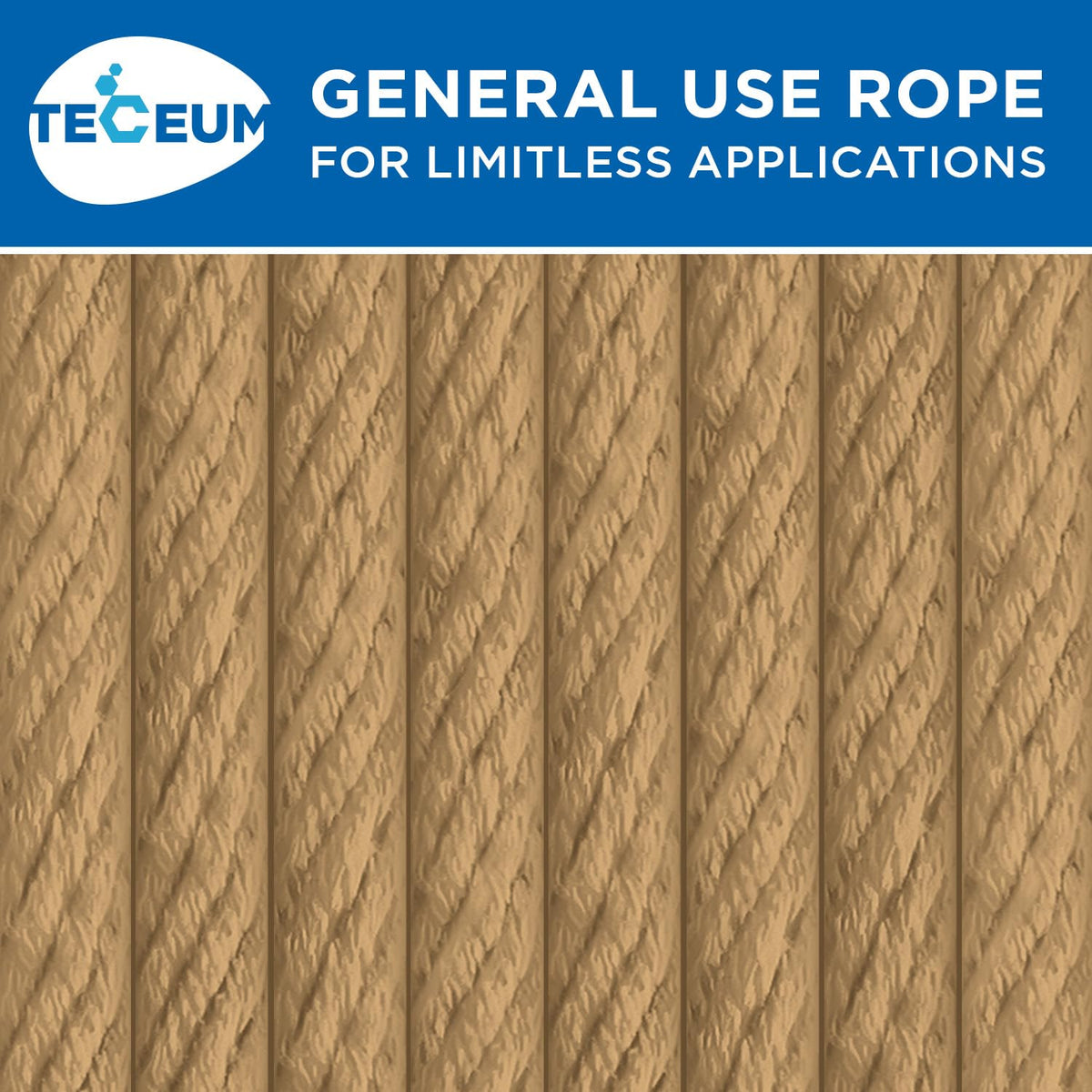 Rope Cotton 3/16" 50 ft Cappuchino - image 9