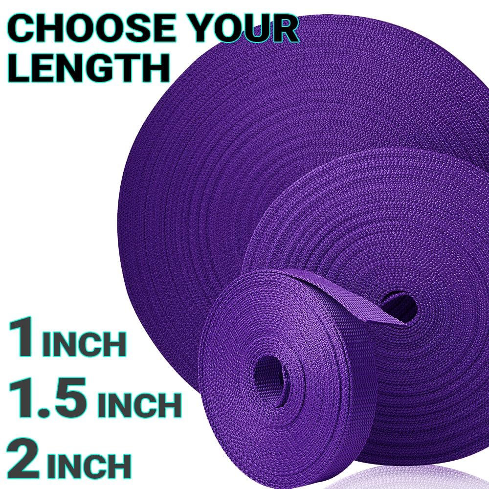 1.5" Inch Webbing – Dark Purple – 50 Yards - image 9