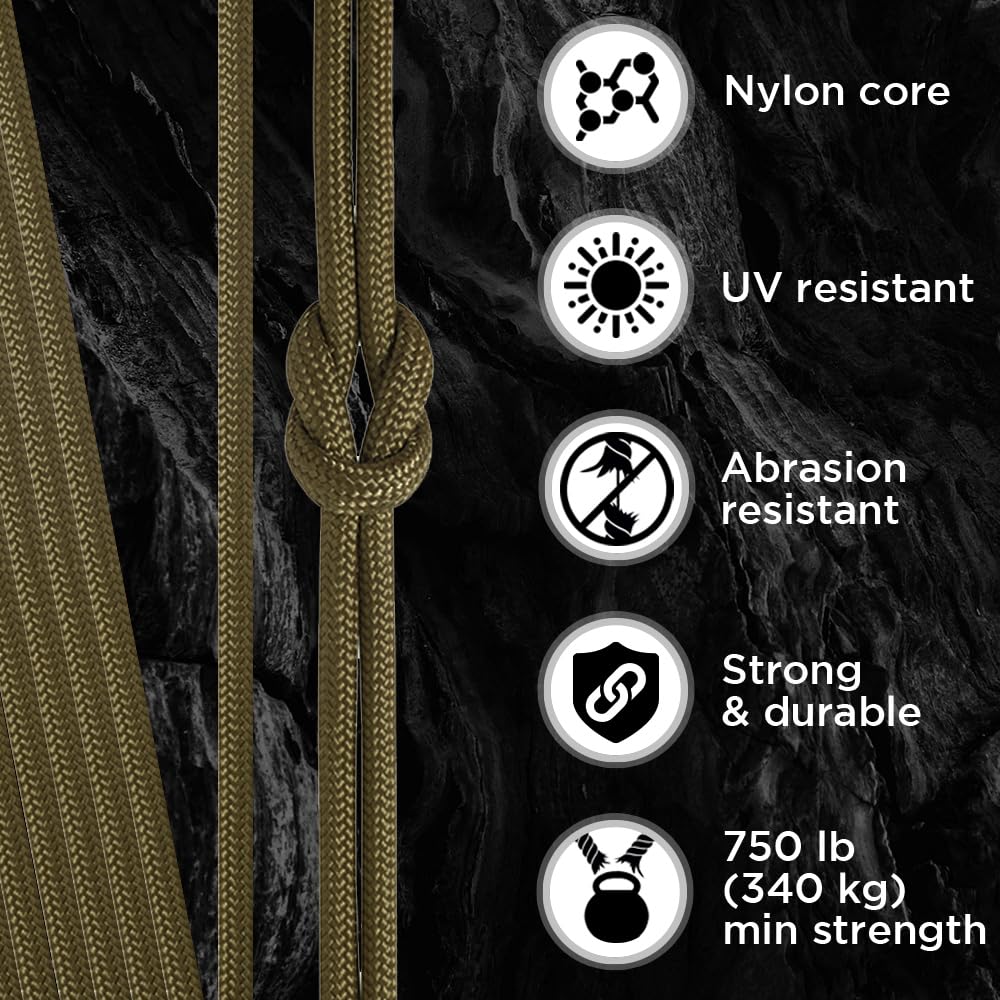 Paracord IV 750 Coyote Brown – 200 ft - image 3