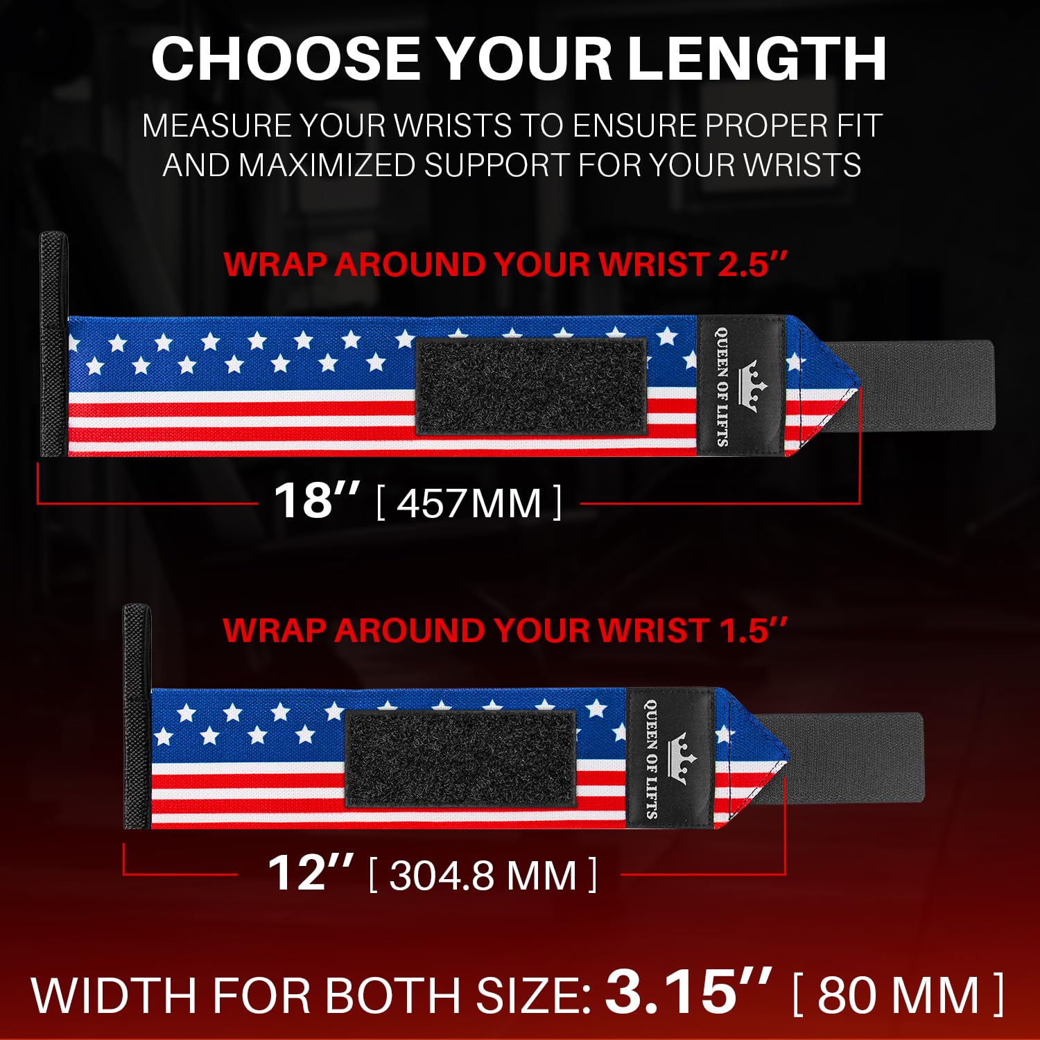 Wrist Wraps – Arms on Fire – US Flag – 18 - image 5