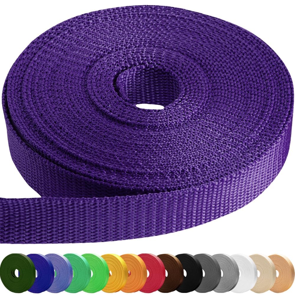 1.5" Inch Webbing – Dark Purple – 10 Yards - image 1