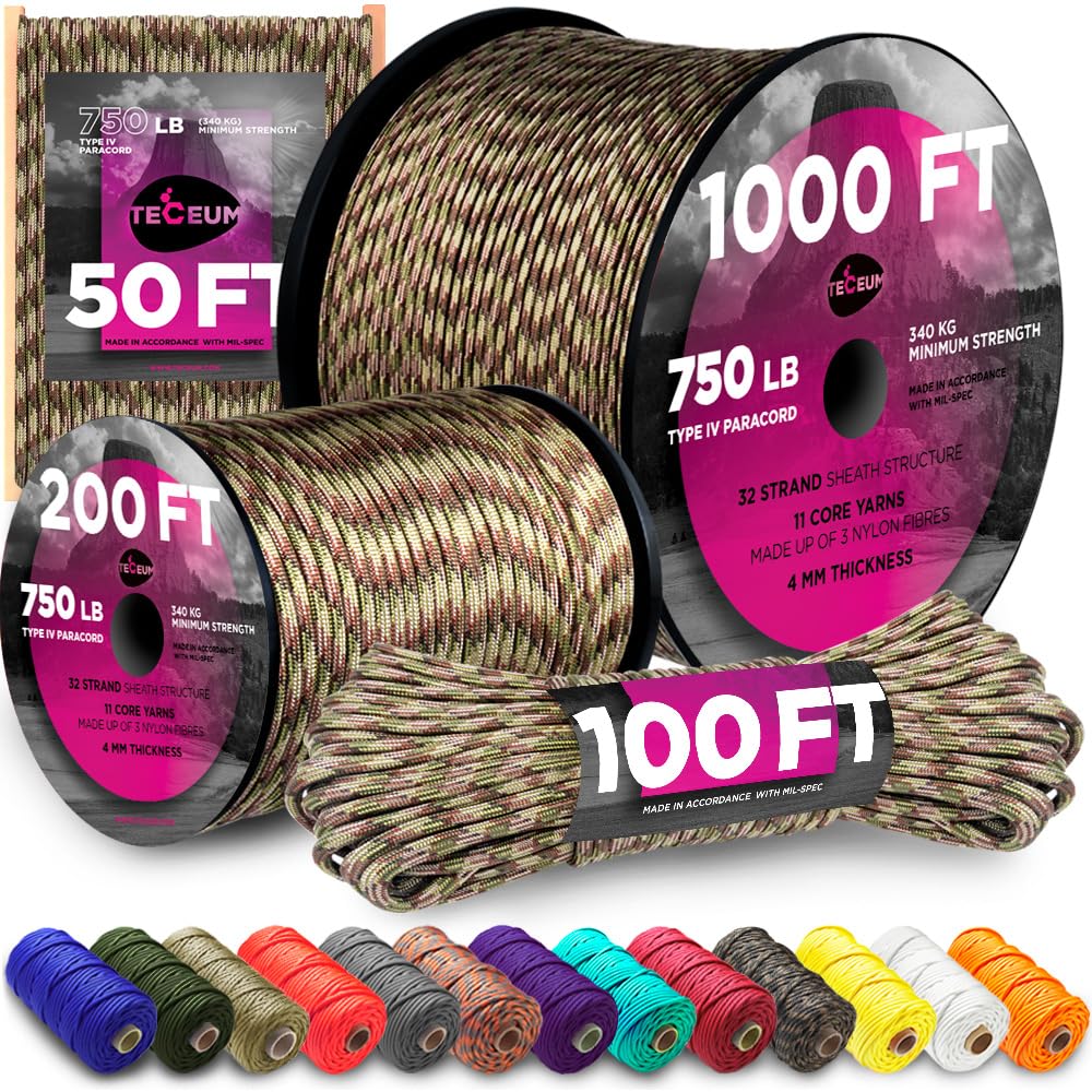 Paracord IV 750 Camo – 100 ft - image 1