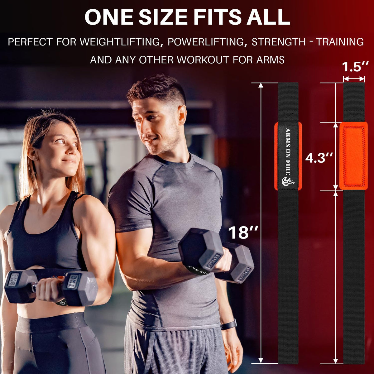 Wrist Straps – Queen of Lifts – Black and Red - image 5