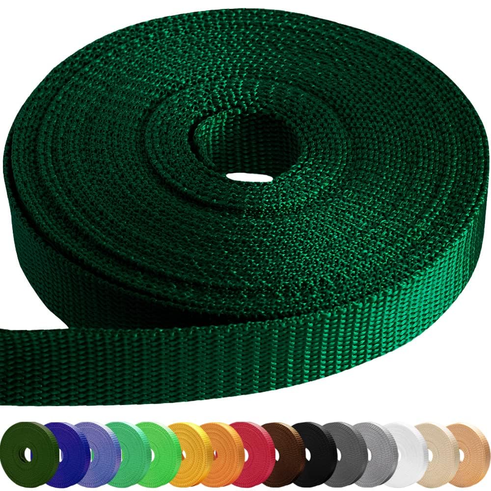 1.5" Inch Webbing – Dark Green – 50 Yards - image 1