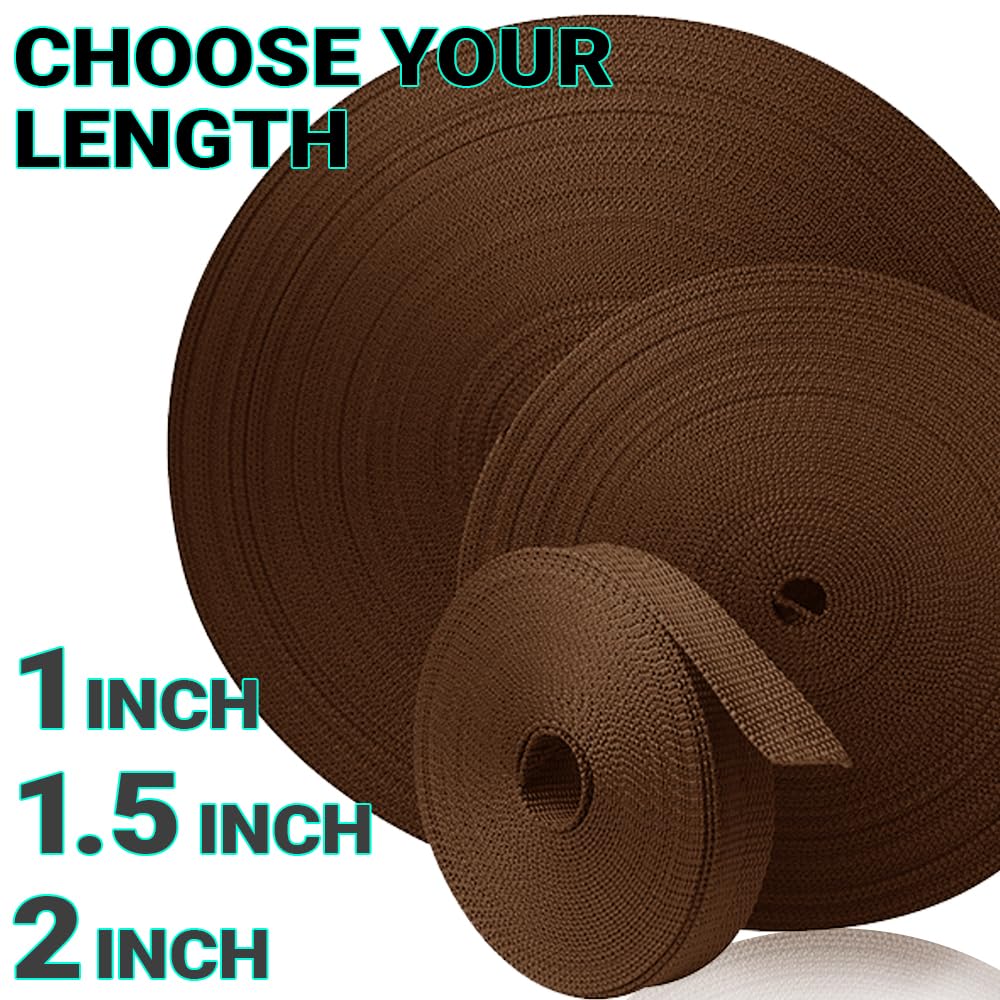 2" Inch Webbing – Brown – 50 Yards - image 9